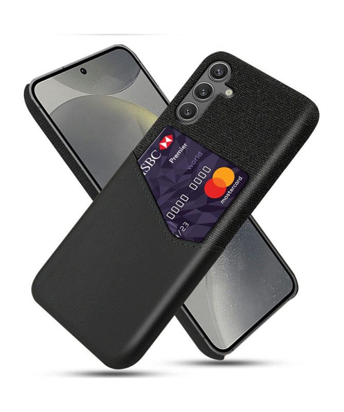 Coque Samsung Galaxy A17 5G Texture Tissu et Porte-carte | TÄCKA