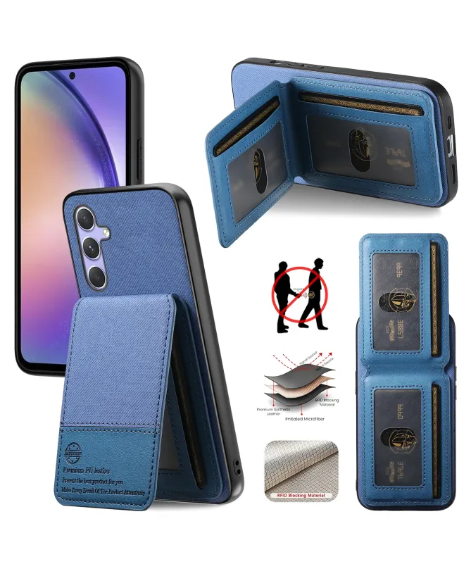 Coque Samsung Galaxy A17 5G Portefeuille Anti-RFID avec Support