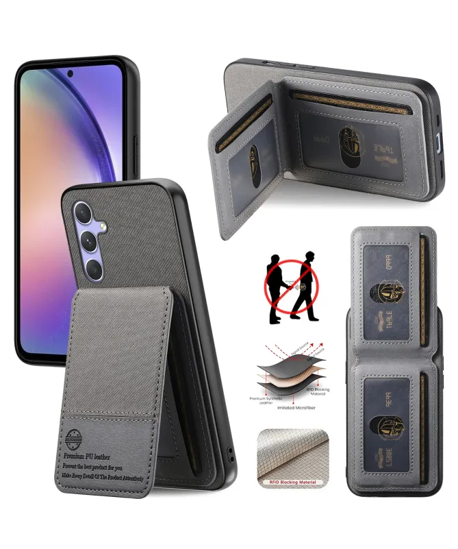 Coque Samsung Galaxy A17 5G Portefeuille Anti-RFID avec Support