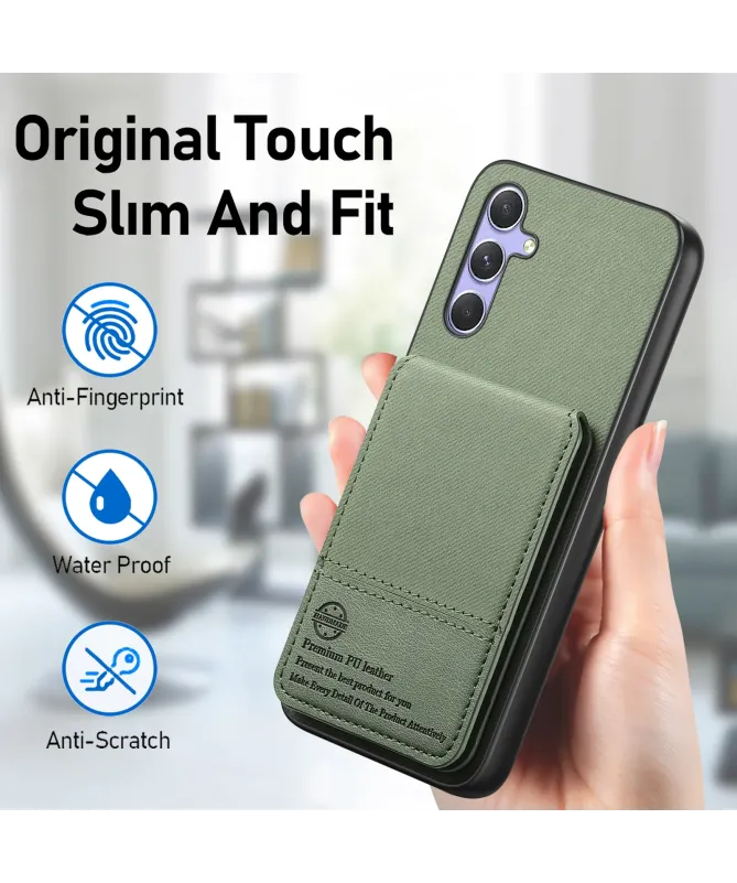Coque Samsung Galaxy A17 5G Portefeuille Anti-RFID avec Support