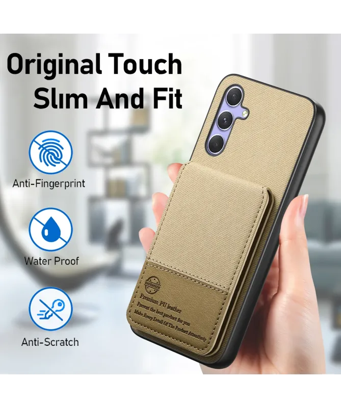 Coque Samsung Galaxy A17 5G Portefeuille Anti-RFID avec Support