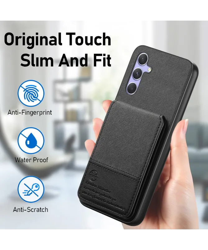 Coque Samsung Galaxy A17 5G Portefeuille Anti-RFID avec Support