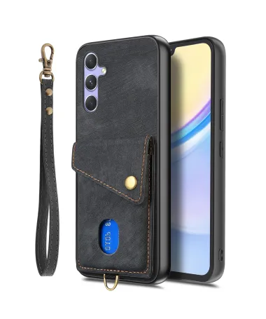 Coque Portefeuille Samsung Galaxy A17 5G Effet Cuir avec Support