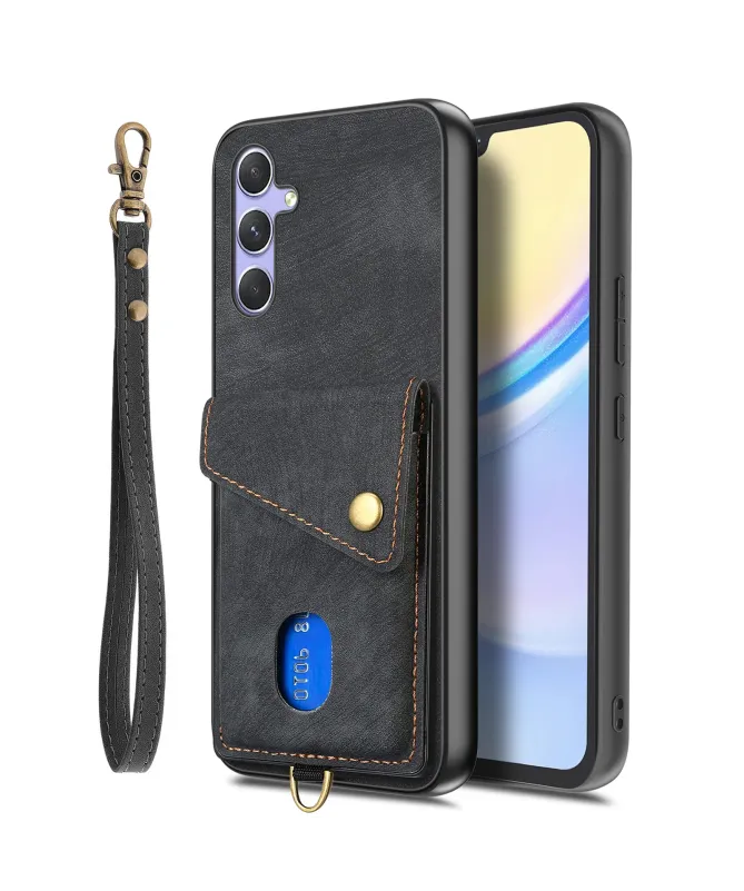 Coque Portefeuille Samsung Galaxy A17 5G Effet Cuir avec Support