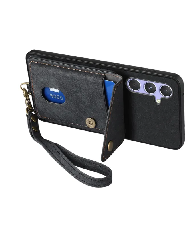 Coque Portefeuille Samsung Galaxy A17 5G Effet Cuir avec Support