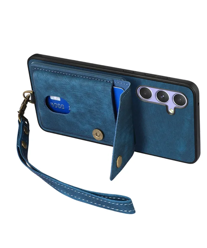 Coque Portefeuille Samsung Galaxy A17 5G Effet Cuir avec Support