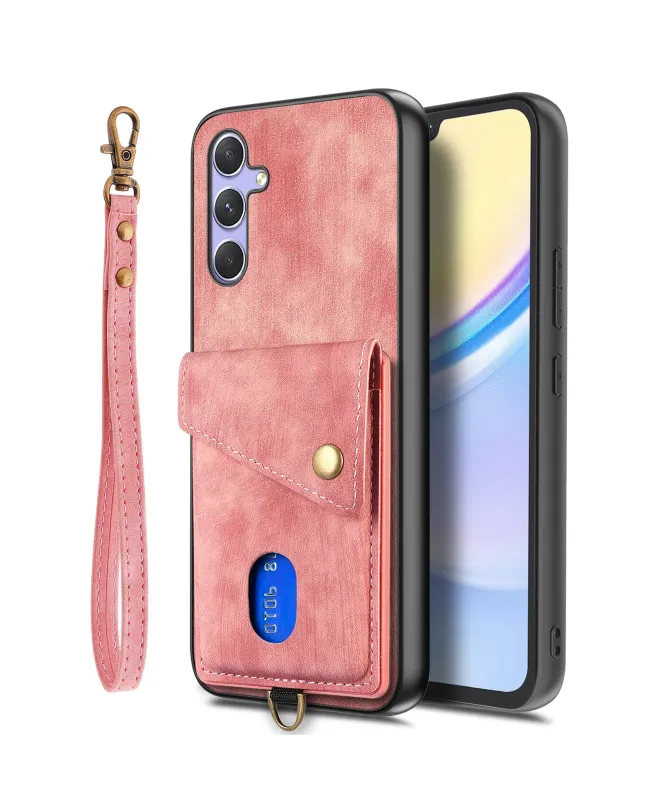 Coque Portefeuille Samsung Galaxy A17 5G Effet Cuir avec Support