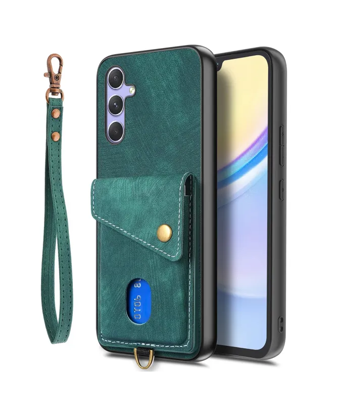 Coque Portefeuille Samsung Galaxy A17 5G Effet Cuir avec Support