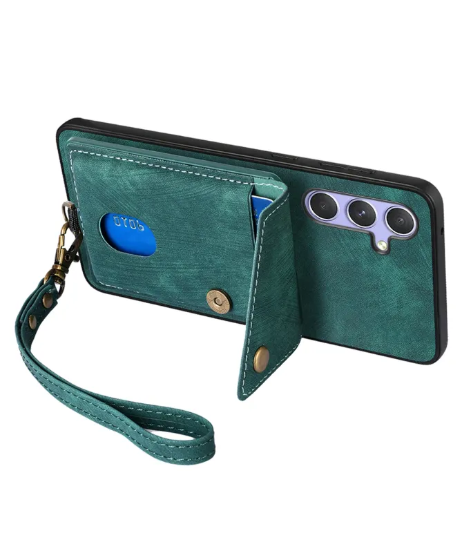 Coque Portefeuille Samsung Galaxy A17 5G Effet Cuir avec Support