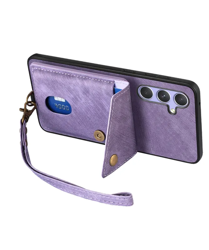 Coque Portefeuille Samsung Galaxy A17 5G Effet Cuir avec Support