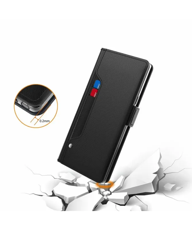 Housse Samsung Galaxy A17 5G Flip premium porte cartes avec miroir