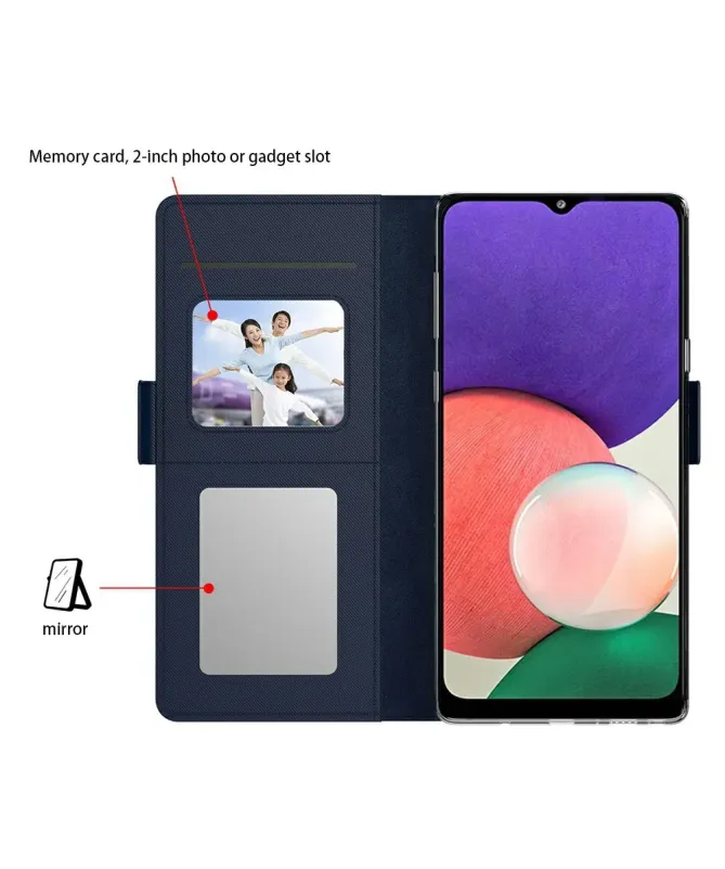 Housse Samsung Galaxy A17 5G Flip premium porte cartes avec miroir