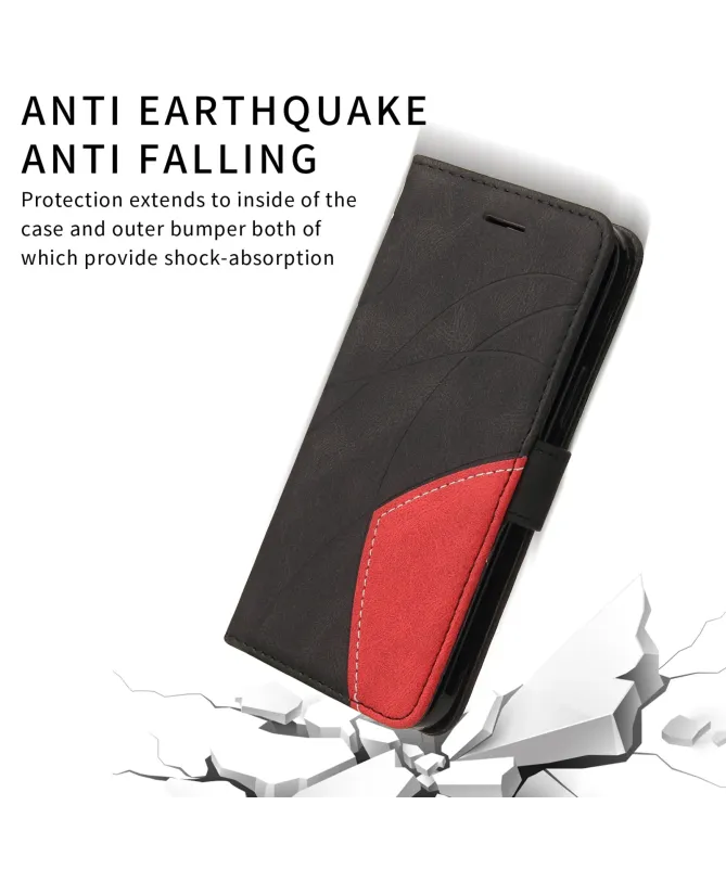 Housse Portefeuille Galaxy A17 5G Bicolore Artistique avec Support