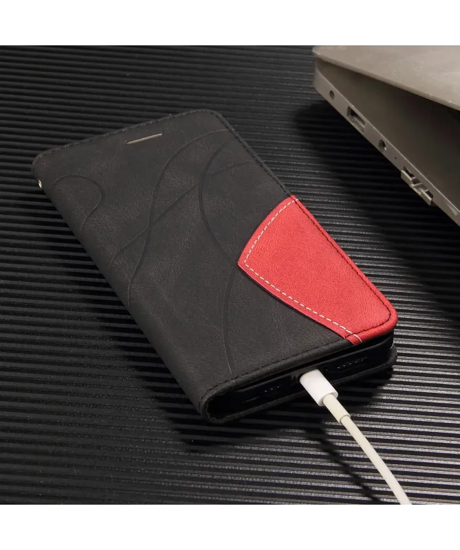 Housse Portefeuille Galaxy A17 5G Bicolore Artistique avec Support