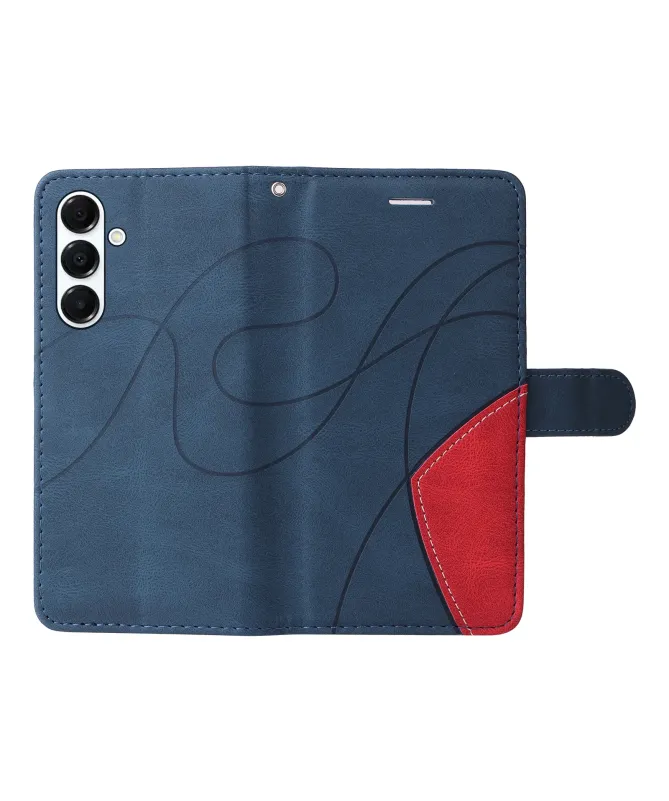 Housse Portefeuille Galaxy A17 5G Bicolore Artistique avec Support