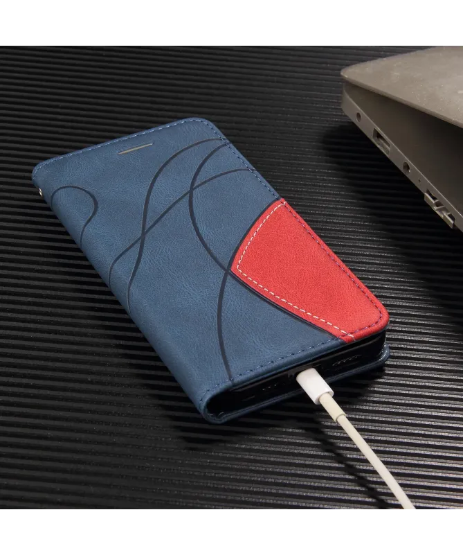 Housse Portefeuille Galaxy A17 5G Bicolore Artistique avec Support