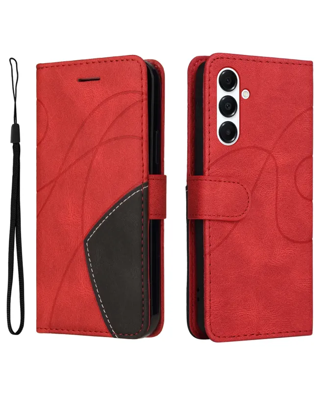 Housse Portefeuille Galaxy A17 5G Bicolore Artistique avec Support