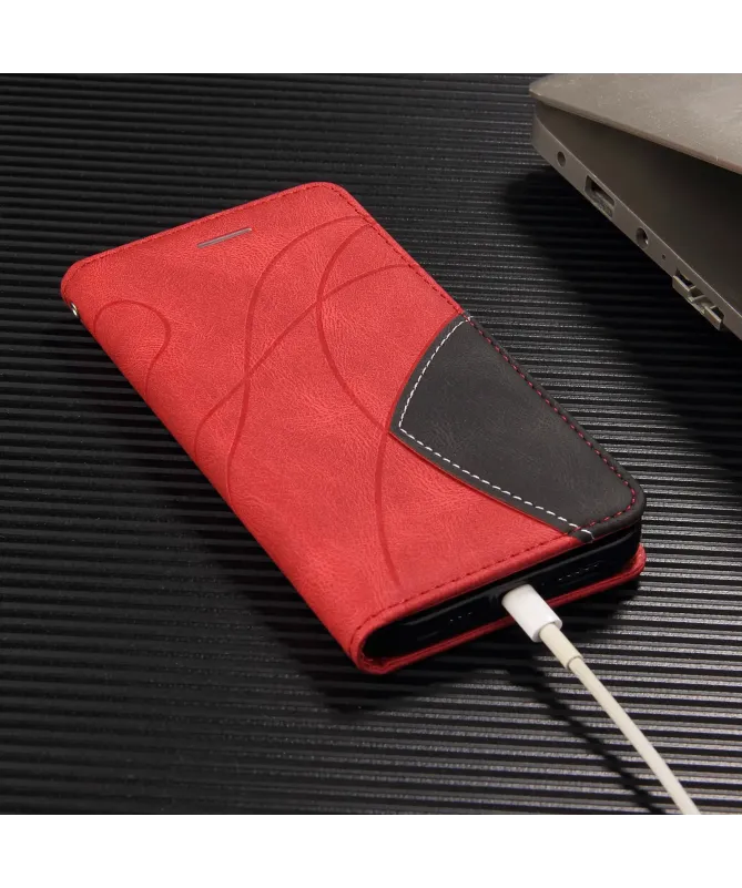 Housse Portefeuille Galaxy A17 5G Bicolore Artistique avec Support