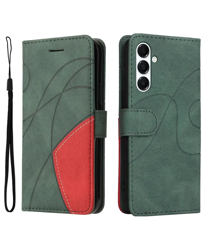 Housse Portefeuille Galaxy A17 5G Bicolore Artistique avec Support