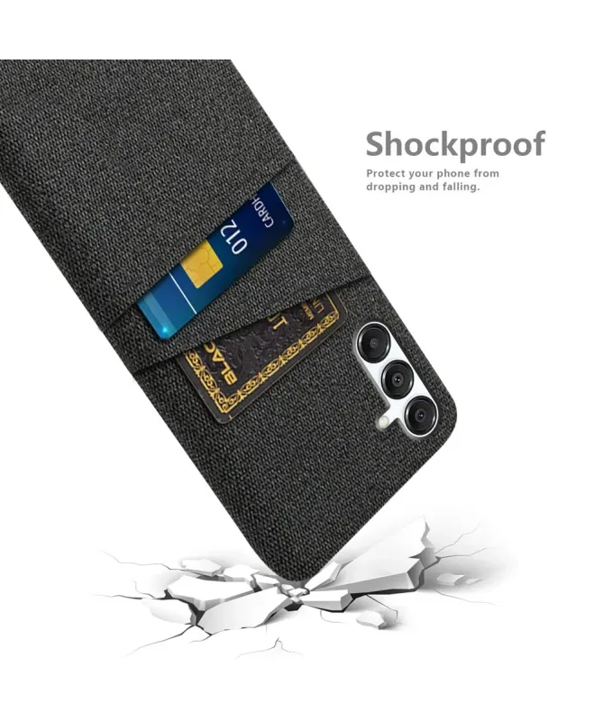 Coque Samsung Galaxy A17 5G en Tissu Anti-choc avec Porte-Carte