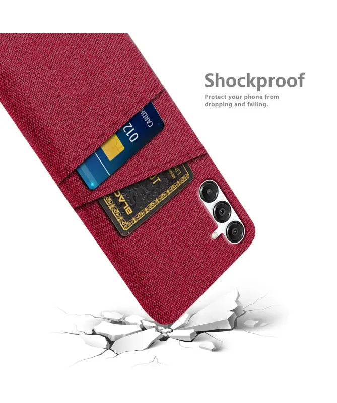 Coque Samsung Galaxy A17 5G en Tissu Anti-choc avec Porte-Carte