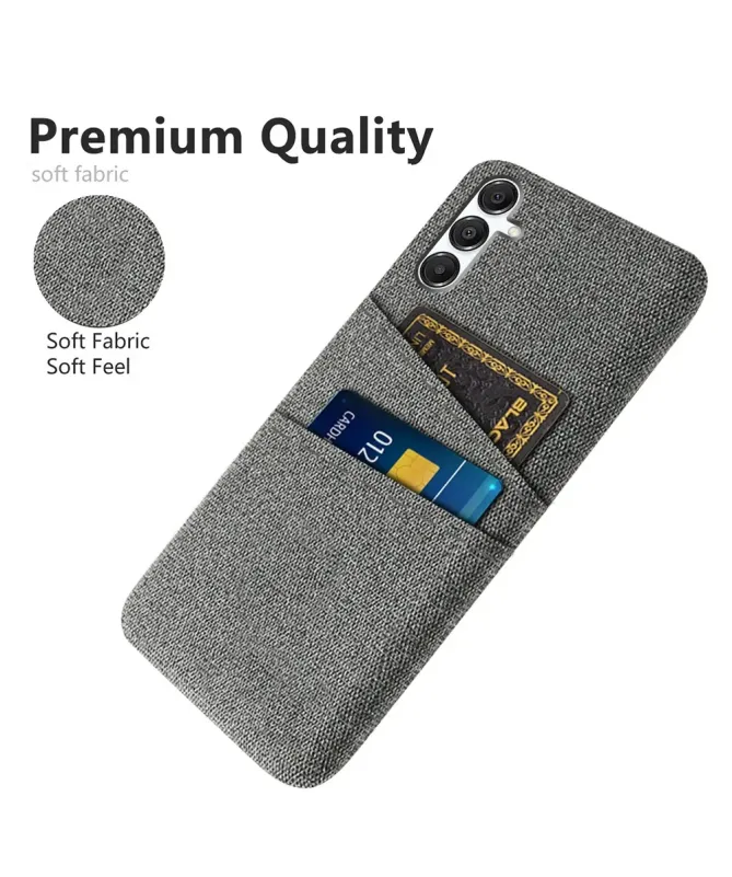 Coque Samsung Galaxy A17 5G en Tissu Anti-choc avec Porte-Carte