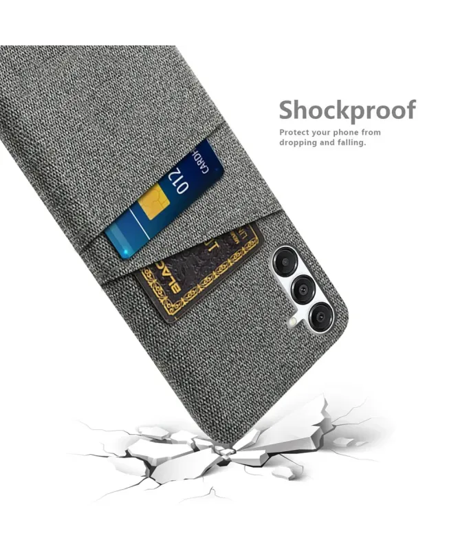 Coque Samsung Galaxy A17 5G en Tissu Anti-choc avec Porte-Carte