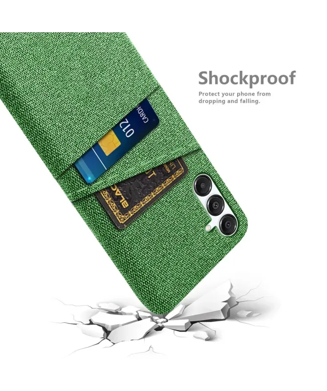 Coque Samsung Galaxy A17 5G en Tissu Anti-choc avec Porte-Carte