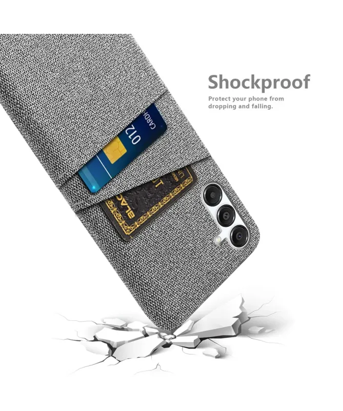Coque Samsung Galaxy A17 5G en Tissu Anti-choc avec Porte-Carte