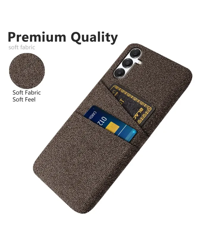 Coque Samsung Galaxy A17 5G en Tissu Anti-choc avec Porte-Carte
