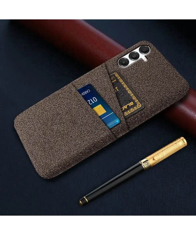 Coque Samsung Galaxy A17 5G en Tissu Anti-choc avec Porte-Carte