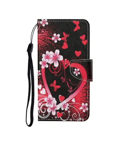 Housse Samsung Galaxy A17 5G Coeur Fleuri