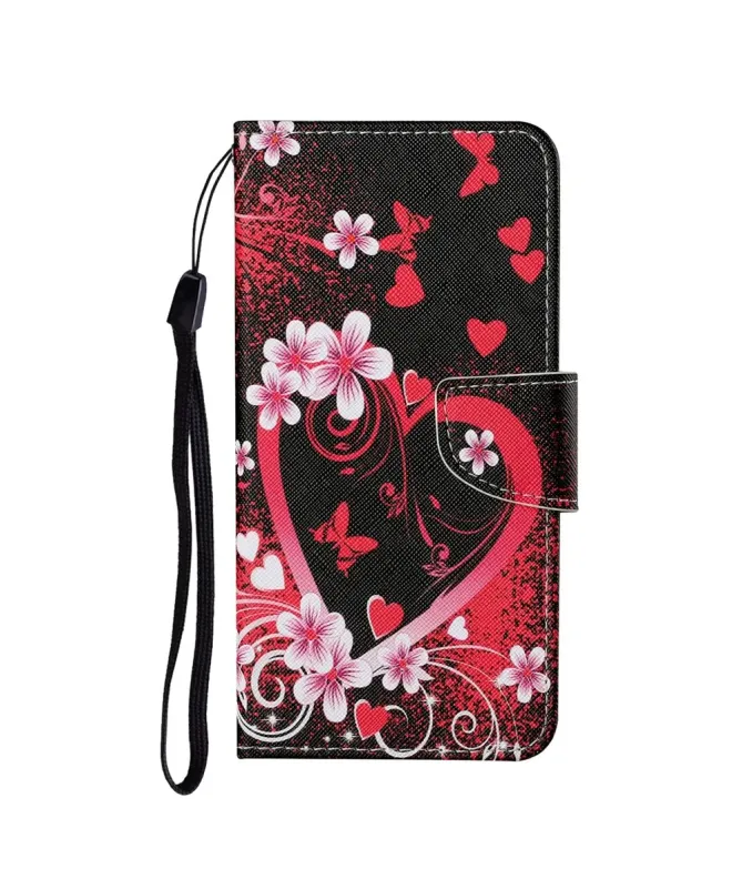 Housse Samsung Galaxy A17 5G Coeur Fleuri