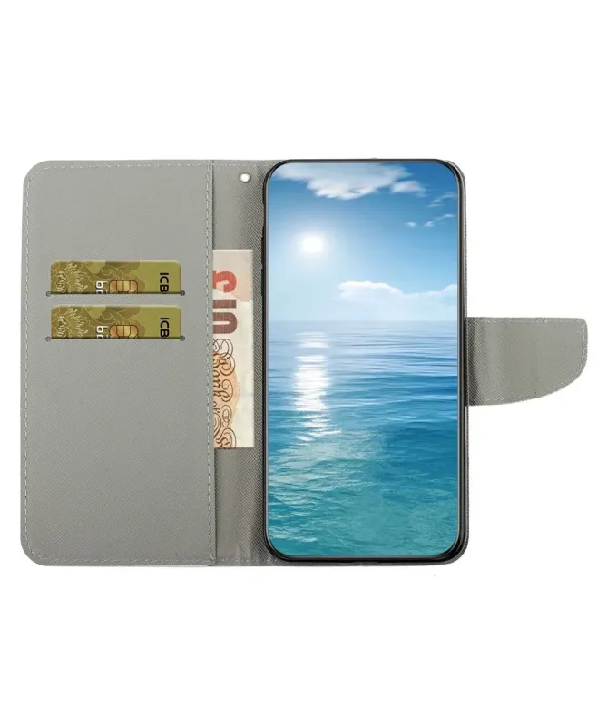 Housse Samsung Galaxy A17 5G Coeur Fleuri