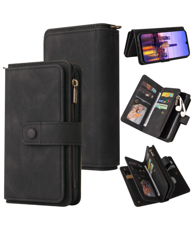 Housse portefeuille Samsung Galaxy A17 5G à lanière