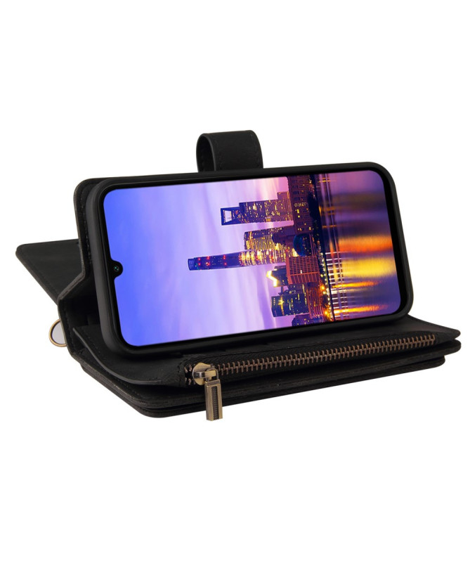 Housse portefeuille Samsung Galaxy A17 5G à lanière