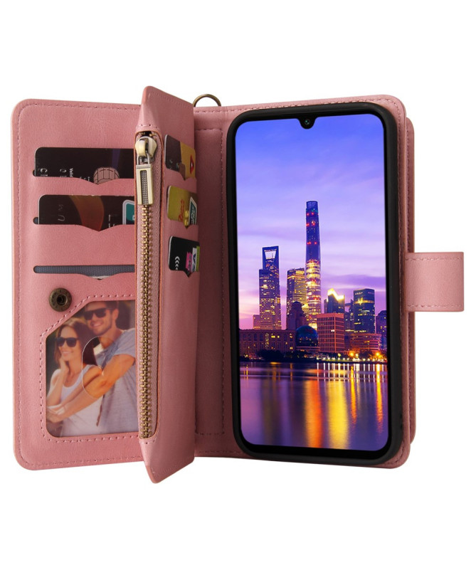 Housse portefeuille Samsung Galaxy A17 5G à lanière