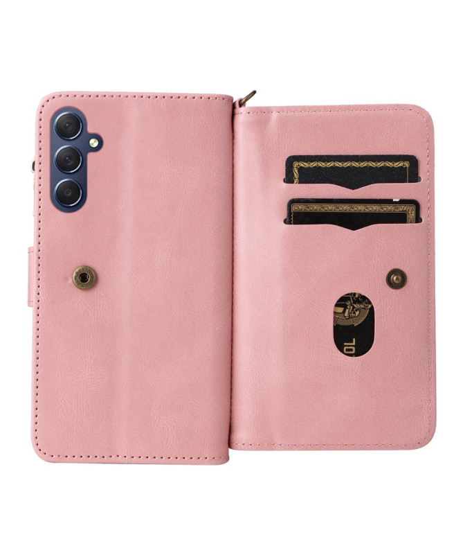 Housse portefeuille Samsung Galaxy A17 5G à lanière