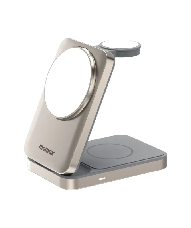 Chargeur 3-en-1 Pliable Magnétique Momax Qi2