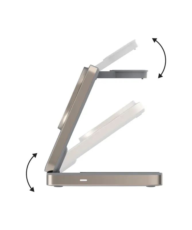 Chargeur 3-en-1 Pliable Magnétique Momax Qi2