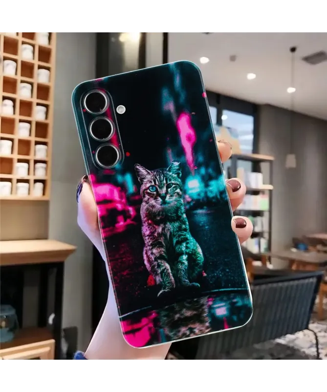 Coque Samsung Galaxy A17 5G / A26 5G Chat Néon