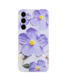 Coque Samsung Galaxy A17 5G / A26 5G Fleurs 3D Violettes