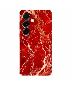 Coque Samsung Galaxy A26 5G / A17 5G Marbre Rouge