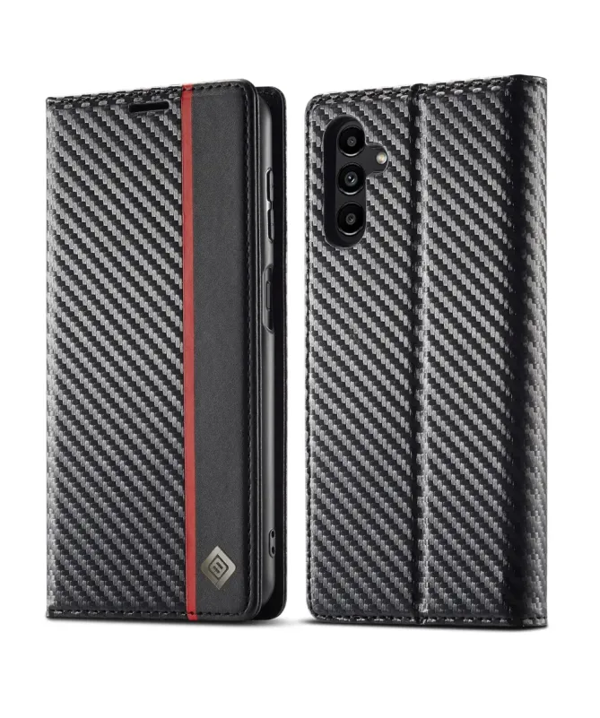 Flip cover Samsung Galaxy A17 5G fibre de carbone Vertical Stripe
