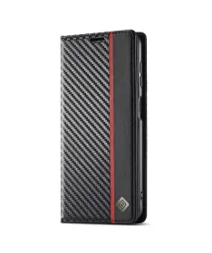 Flip cover Samsung Galaxy A17 5G fibre de carbone Vertical Stripe