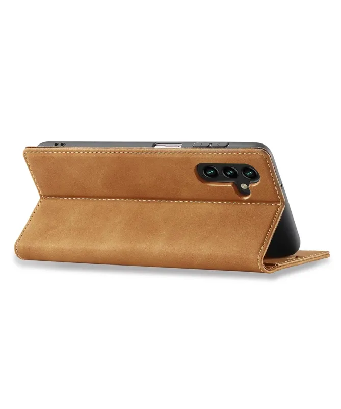 Flip Cover Samsung Galaxy A17 5G Cuir Microfibre