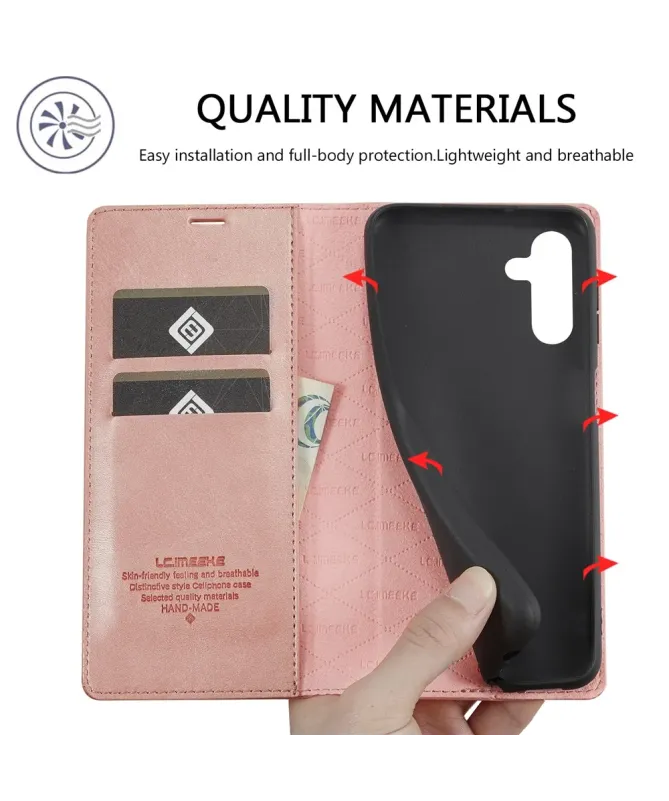 Flip Cover Samsung Galaxy A17 5G Cuir Microfibre