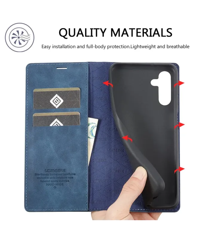 Flip Cover Samsung Galaxy A17 5G Cuir Microfibre