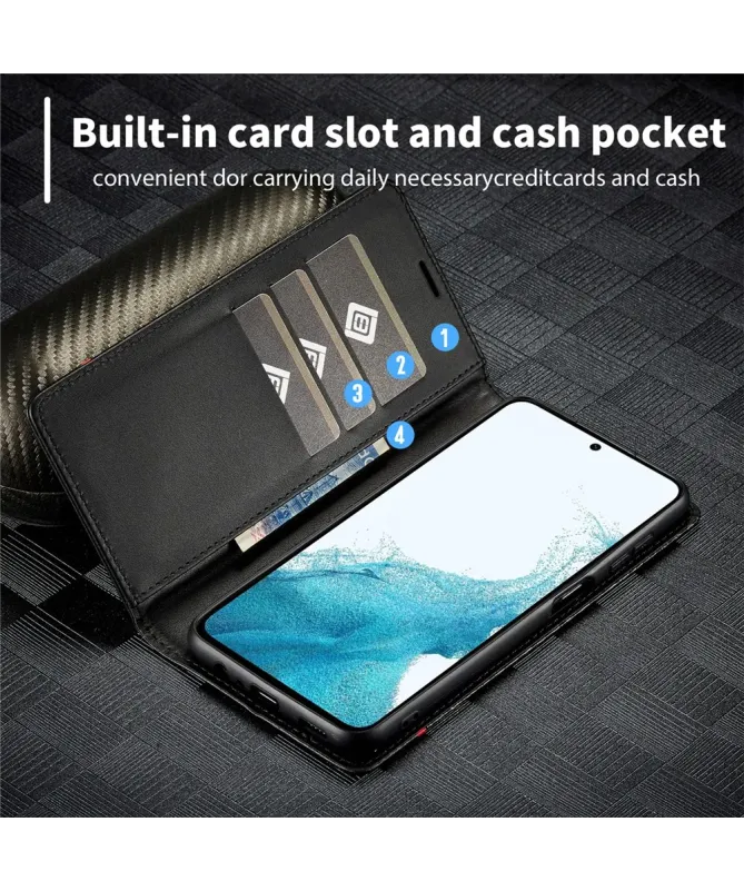 Flip cover Samsung Galaxy A17 5G fibre de carbone Horizontal Stripe