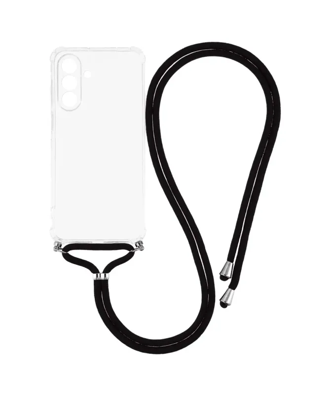 Coque Samsung Galaxy A17 5G transparente avec cordon | Cléos